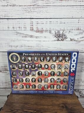 Presidents 1000 Piece Puzzle Educational History Jigsaw